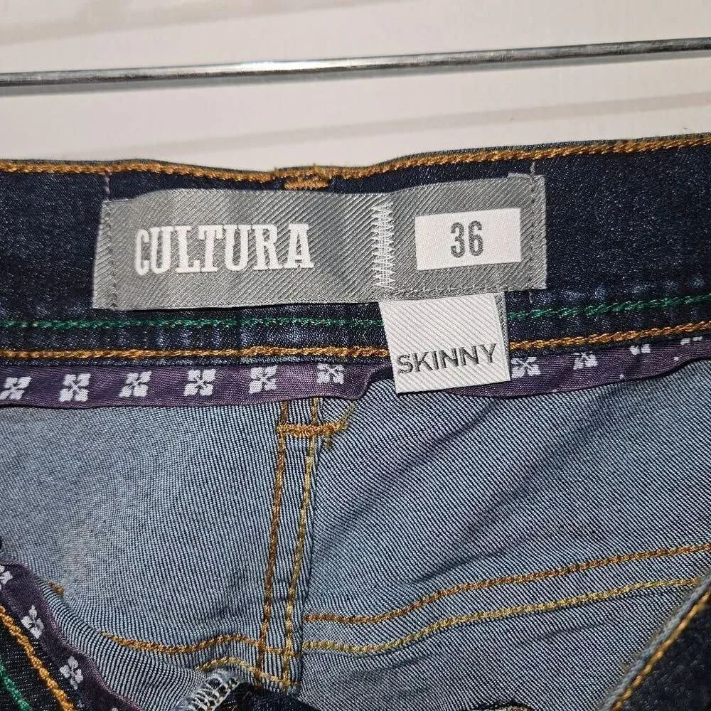 Cultura Premium Men's Skinny Fit Natural Flex Comfort Stretch Jeans Size 36 x 32 - Picture 6 of 8